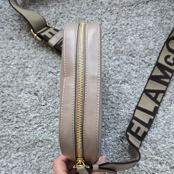 Stella McCartney Beige Crossbody with Logo Strap - Picture 4 of 13